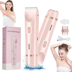 2-In-1 Dual-Head Bikini Trimmer Electric Shaver